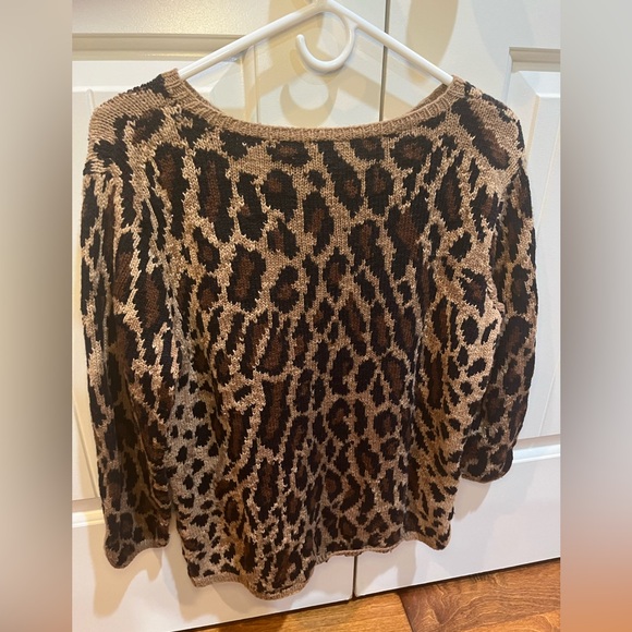 Lauren Ralph Lauren hand knit animal print sweater - Picture 3 of 3